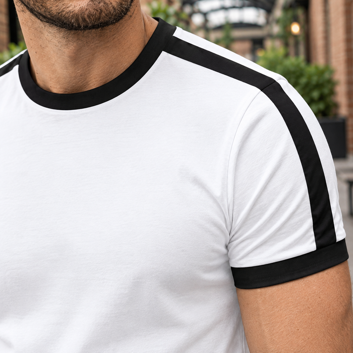 Oscar Contrast T-Shirt - Lead Product Detail
