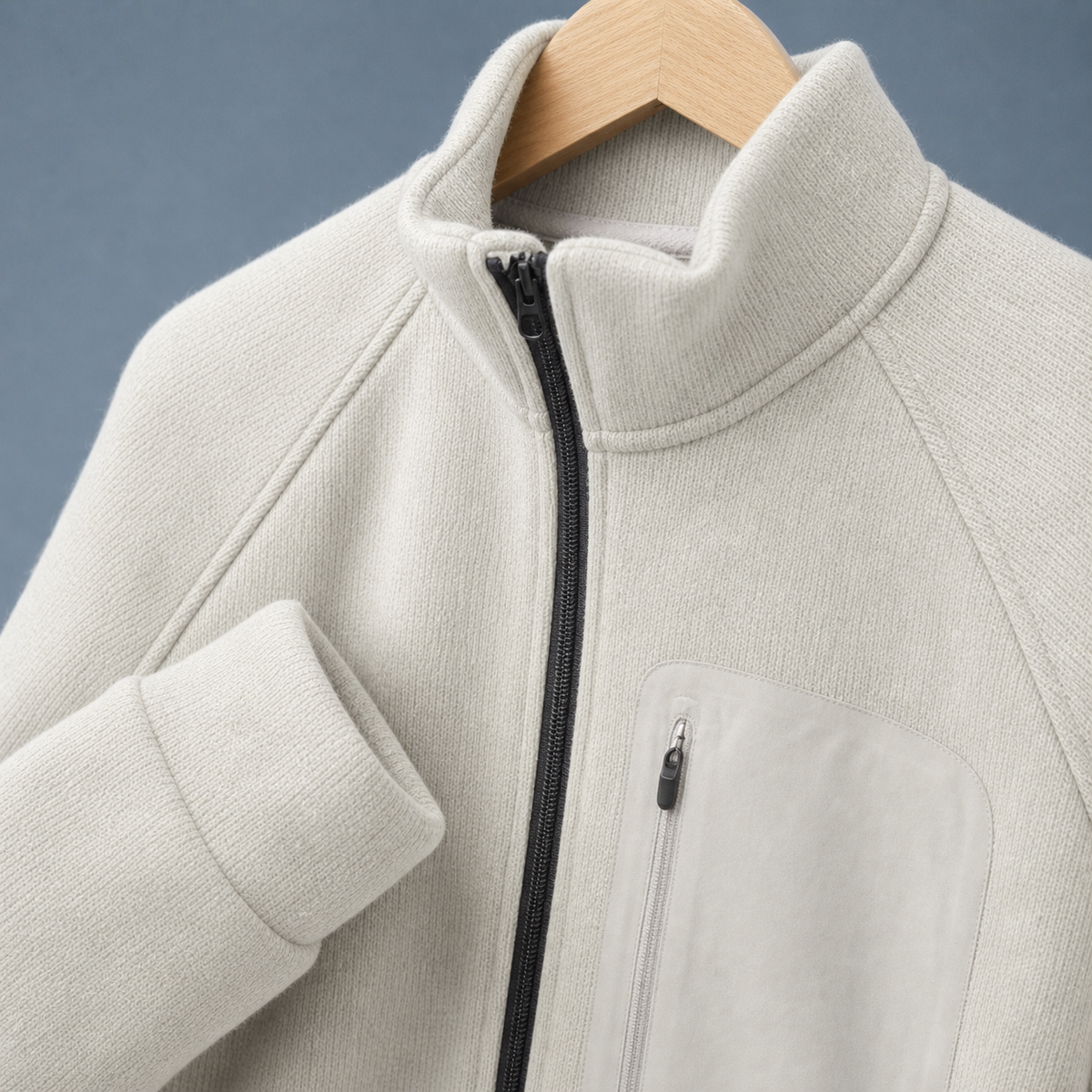 Erasmus Stand Collar Jacket - Lead Product Detail