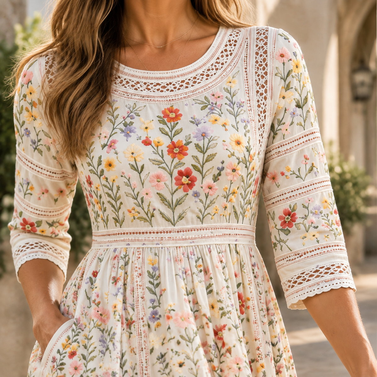 Margot Floral Midi Dress - Lead Product Detail