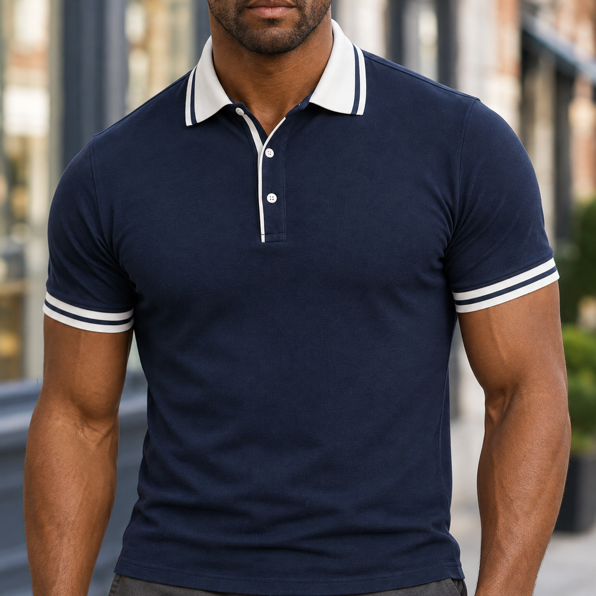 Claude Tipped Polo - Lead Product Detail
