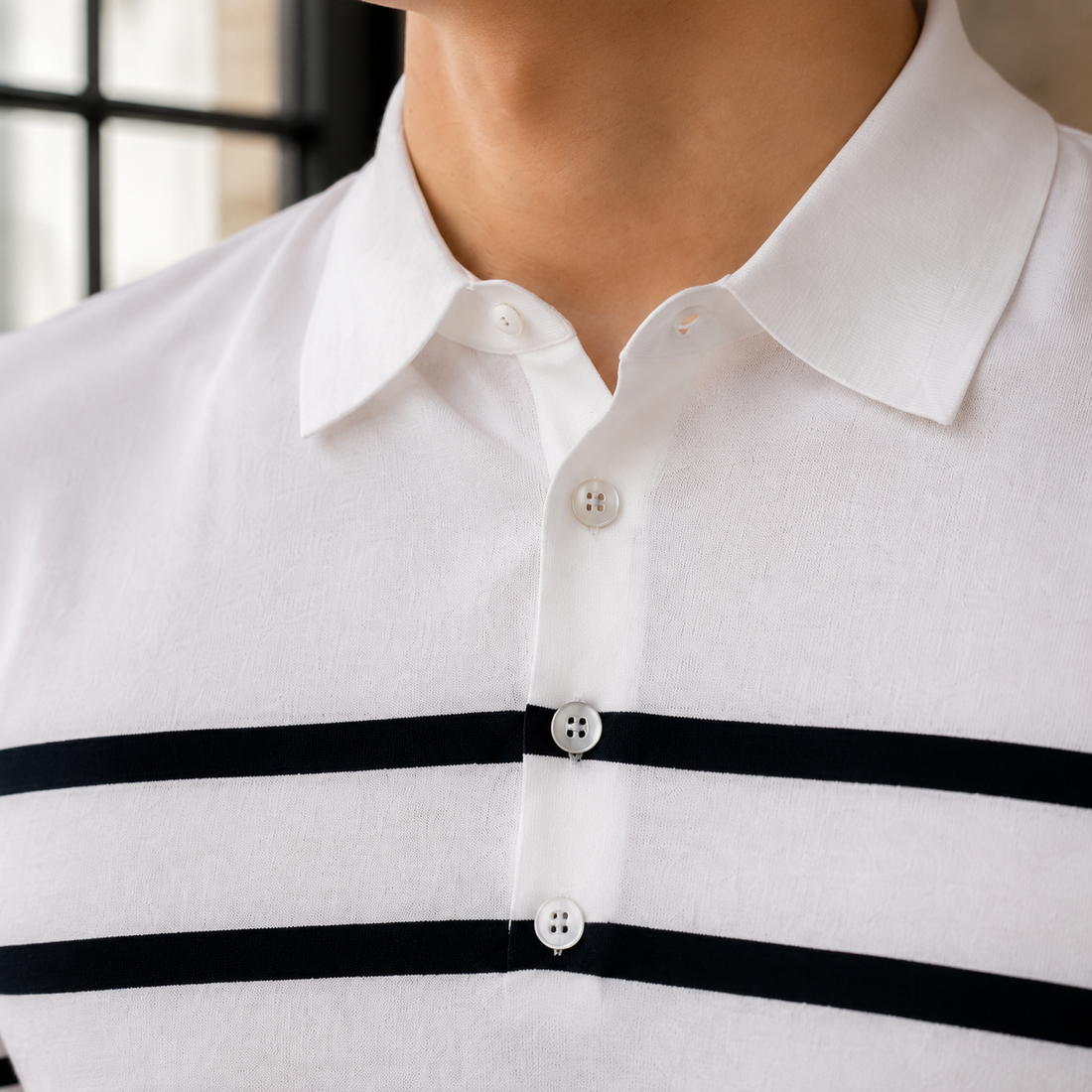 Samson Striped Polo - Lead Product Detail