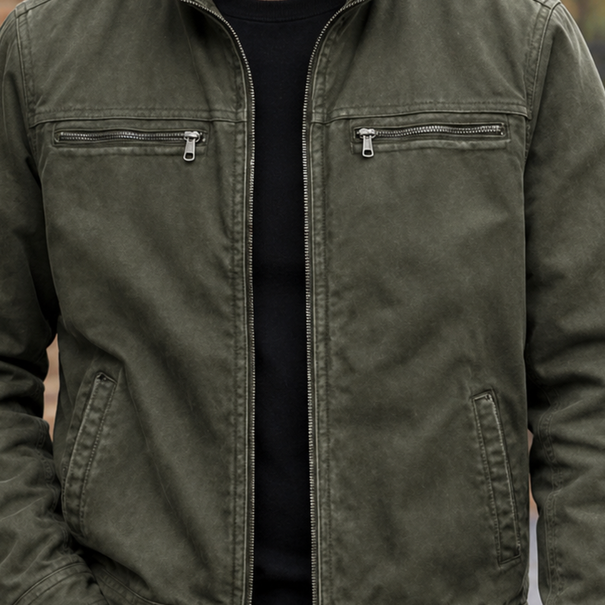 Benoit Zip Jacket - Lead Product Detail