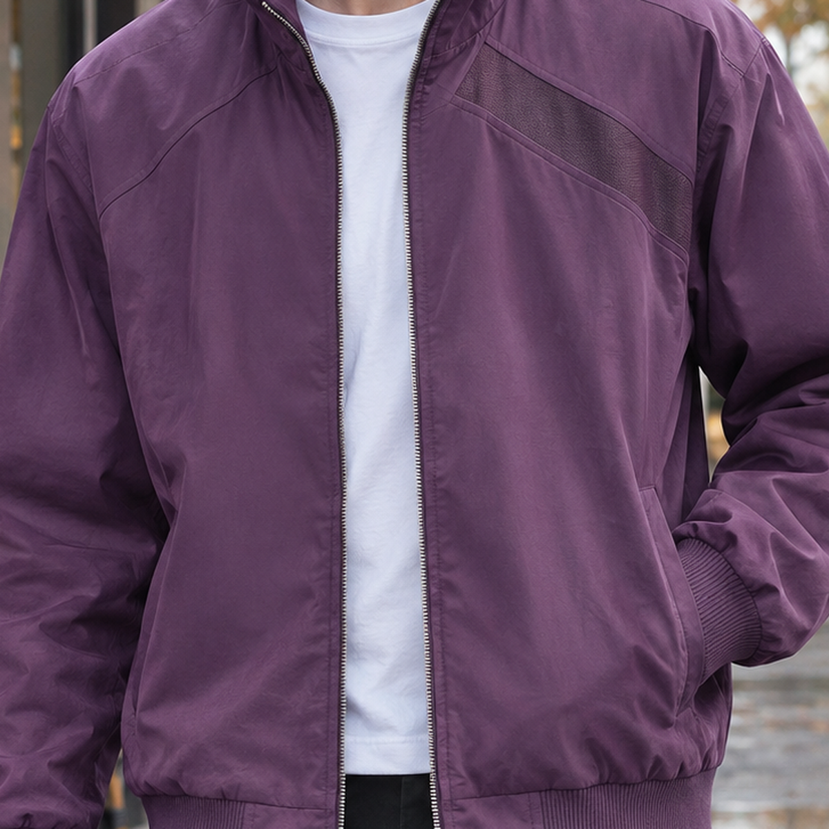 Logan Stand Collar Jacket - Lead Product Detail