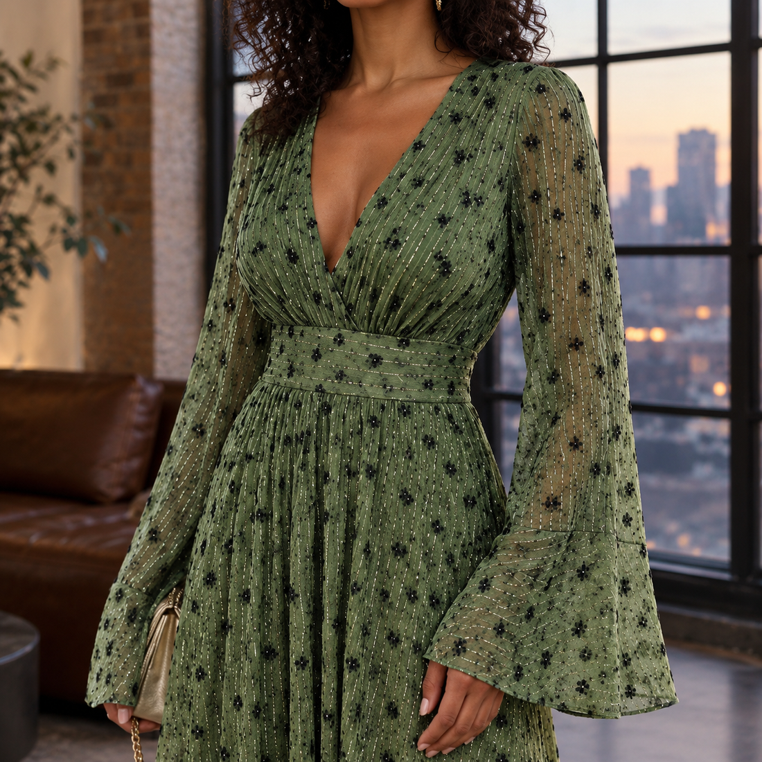 Elise Shimmer Maxi Dress - Lead Product Detail