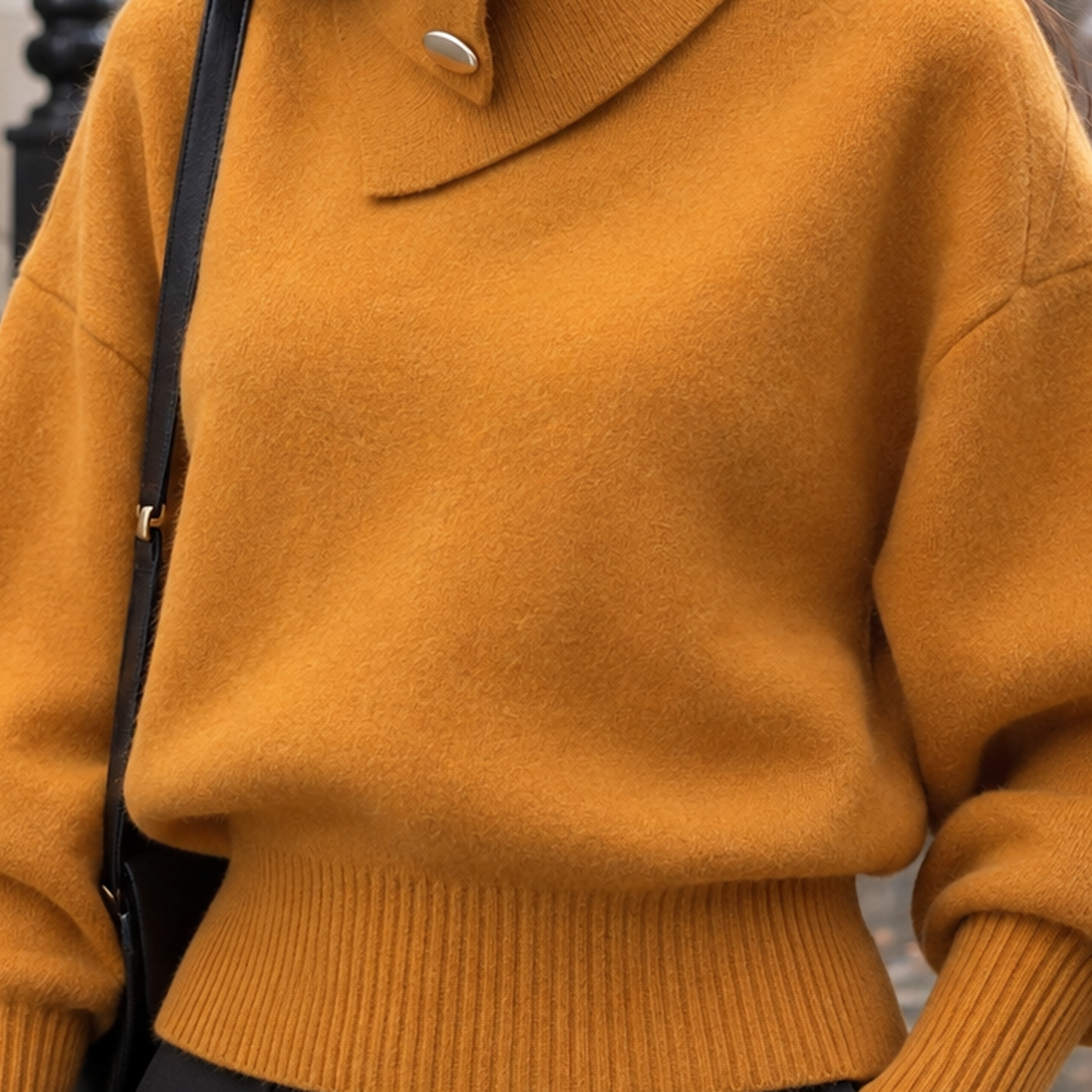 Andrina High Neck Sweater - Lead Product Detail