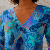 Adele V-Neck Blouse - Lead Product Detail