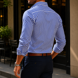 Caius Striped Shirt - Lead Alternate View