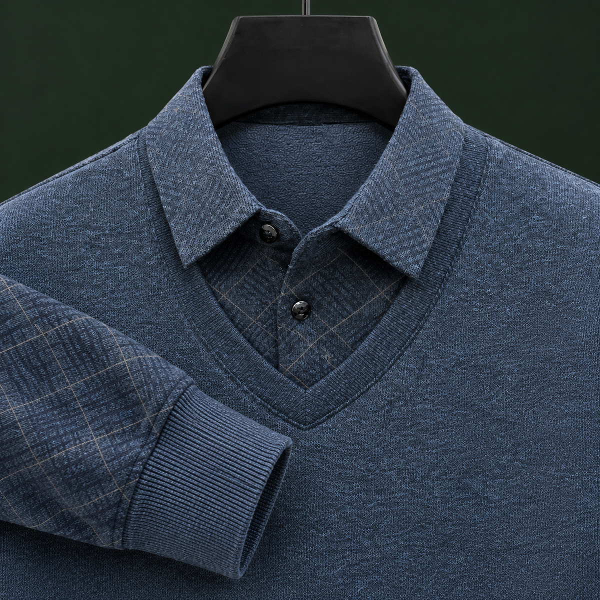 Simeon Layered Sweater - Lead Product Detail
