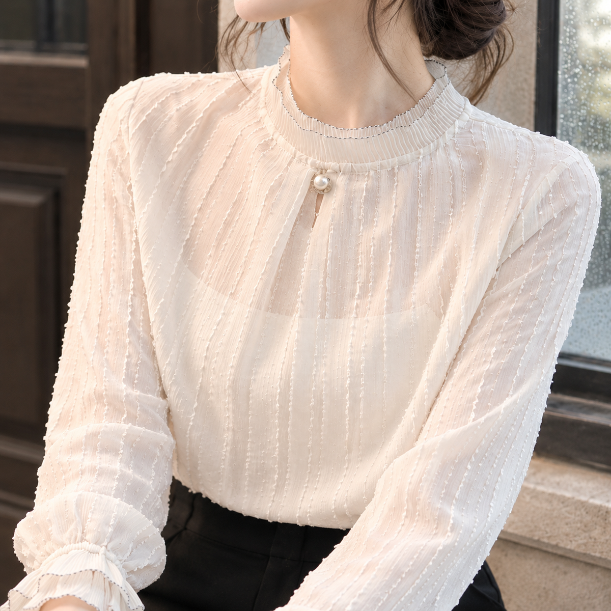 Yara Textured Blouse - Lead Product Detail