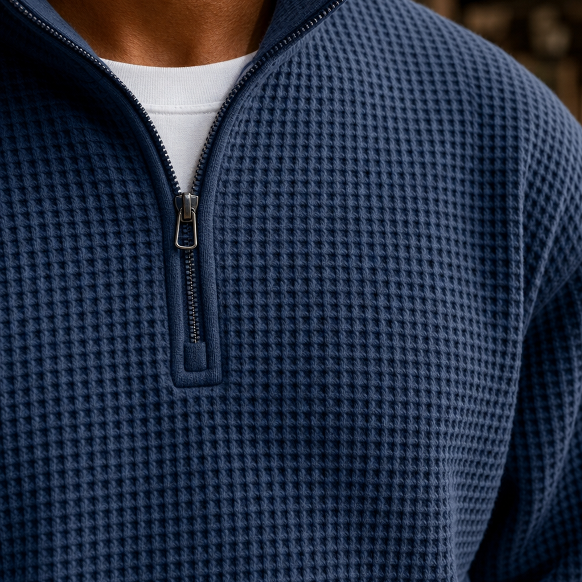 Maximus Waffle Pullover - Lead Product Detail