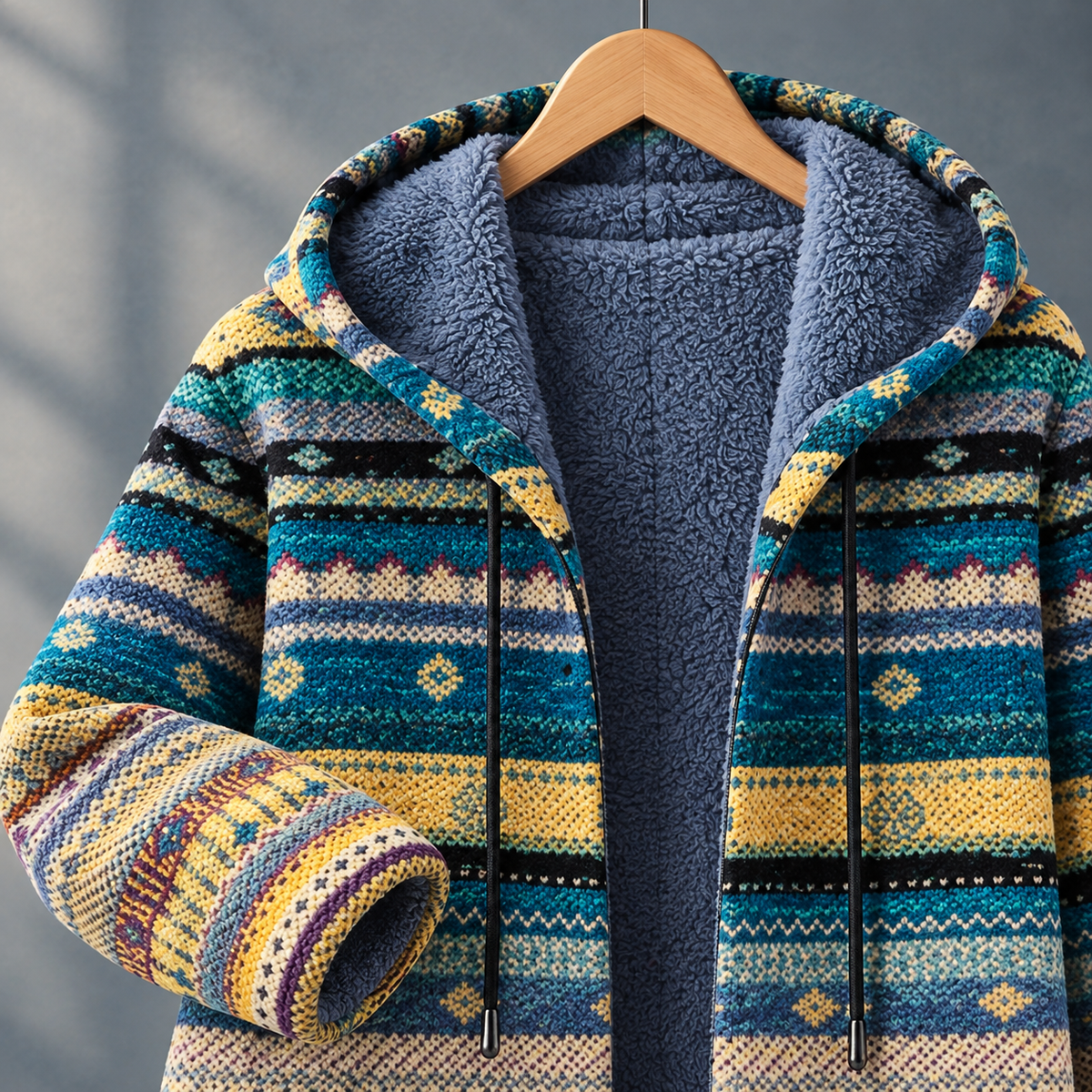 Zachary Hooded Sweater - Lead Product Detail