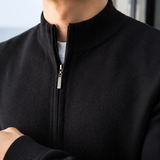 Philip Zip Knit Jacket - Lead Product Detail