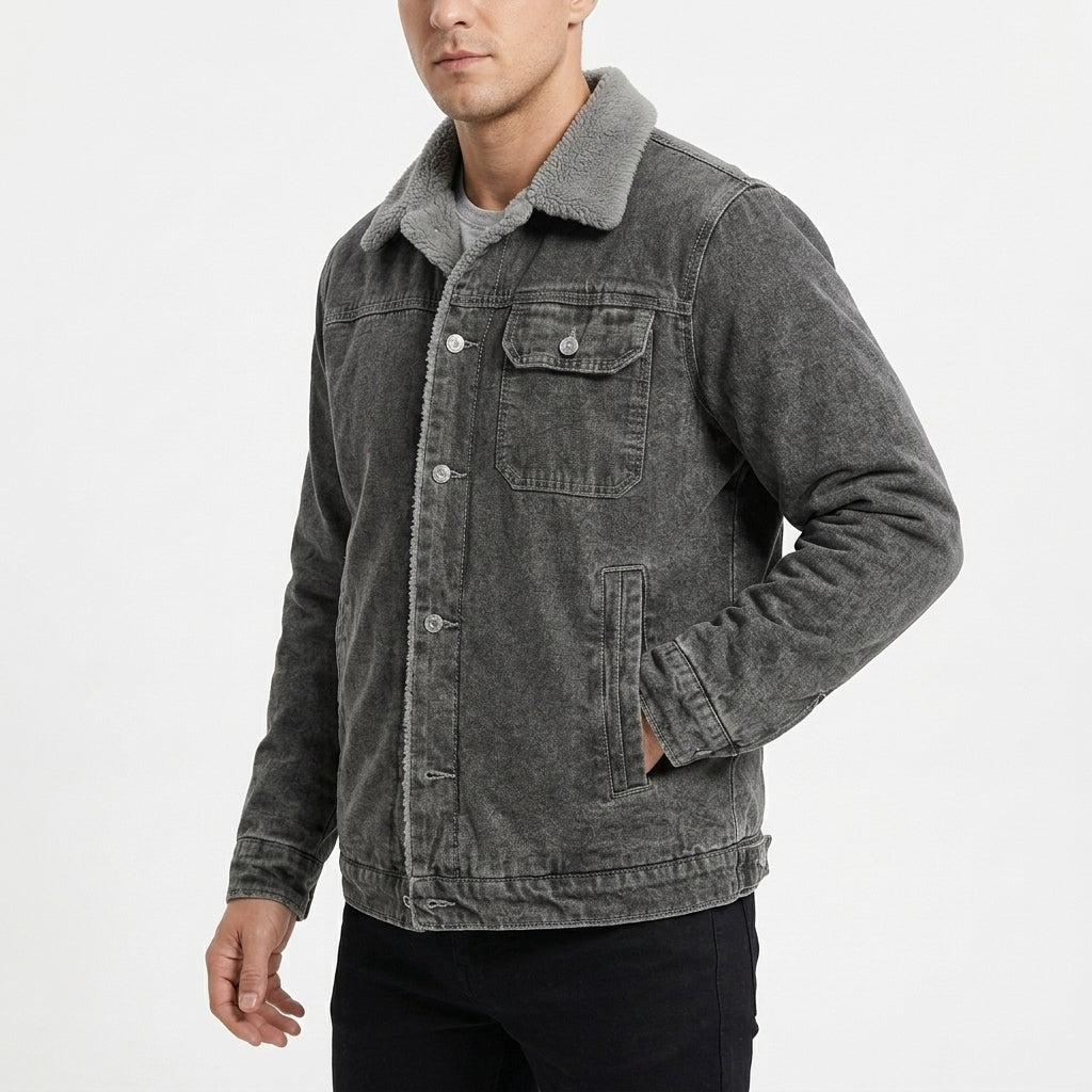 Harlan Fleece Lined Jacket - Lead Alternate View