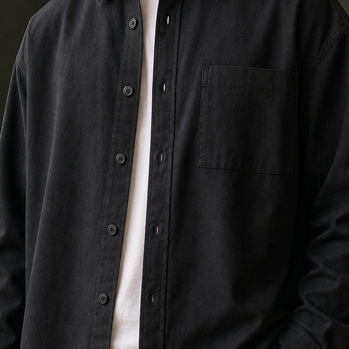 Ferrand Relaxed Overshirt - Lead Product Detail