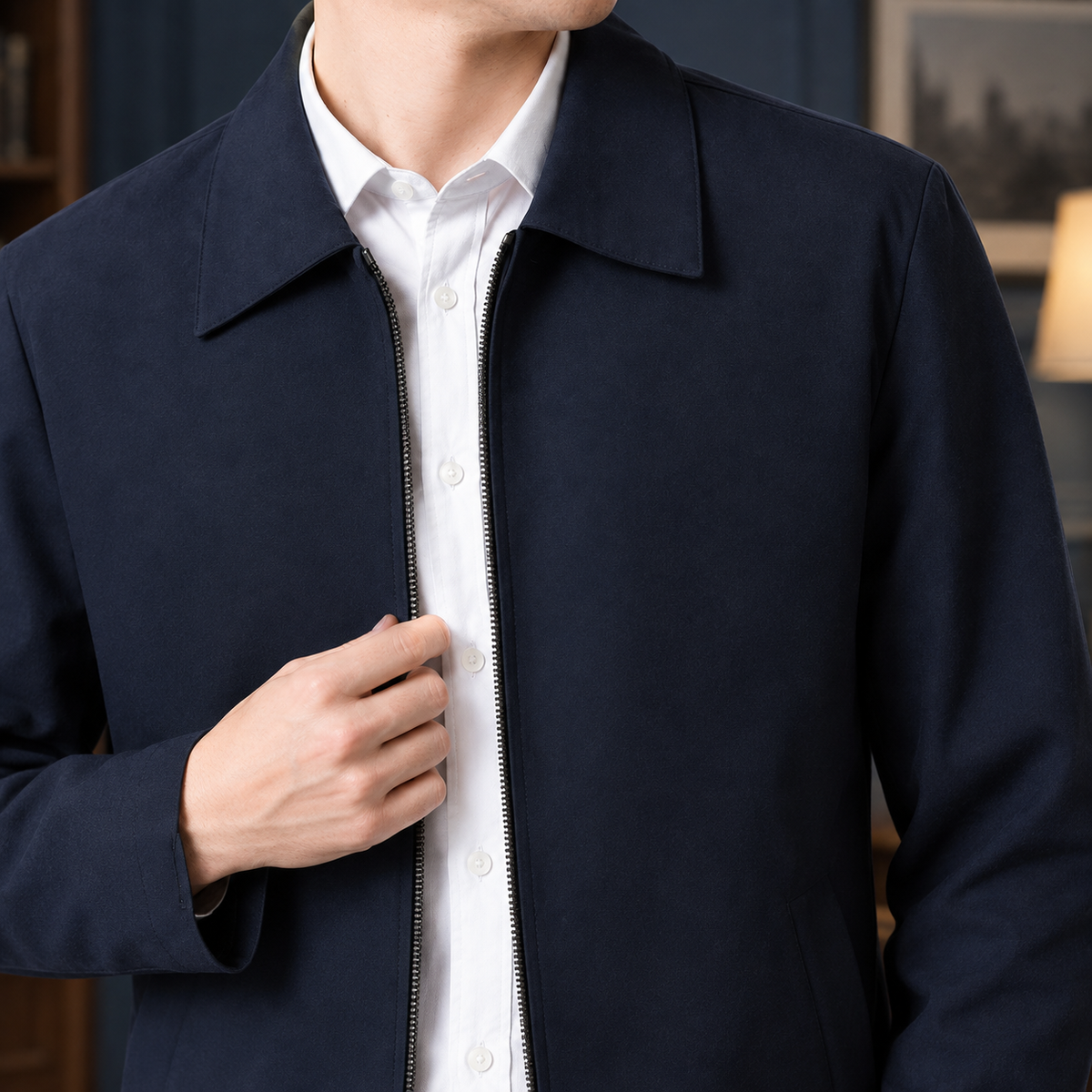 Mortimer Zip Jacket - Lead Product Detail