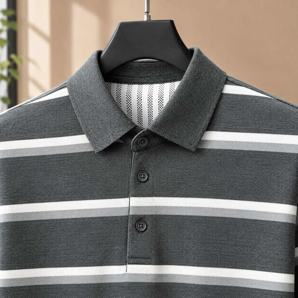 Roderick Striped Polo - Lead Product Detail