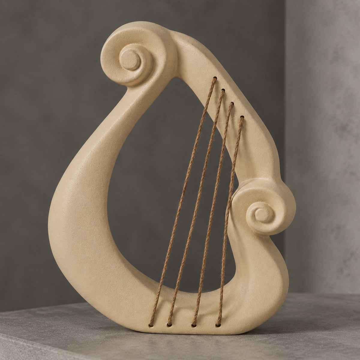 Victor Abstract Harp Ornament - Lead Product Detail