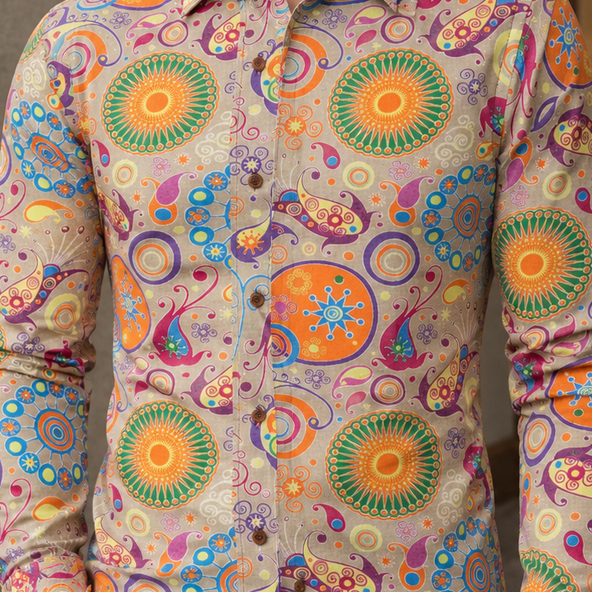 Cedric Paisley Shirt - Lead Product Detail