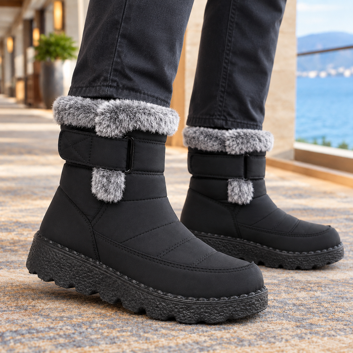 Morosini Plush-Lined Boots - Lead Product Detail