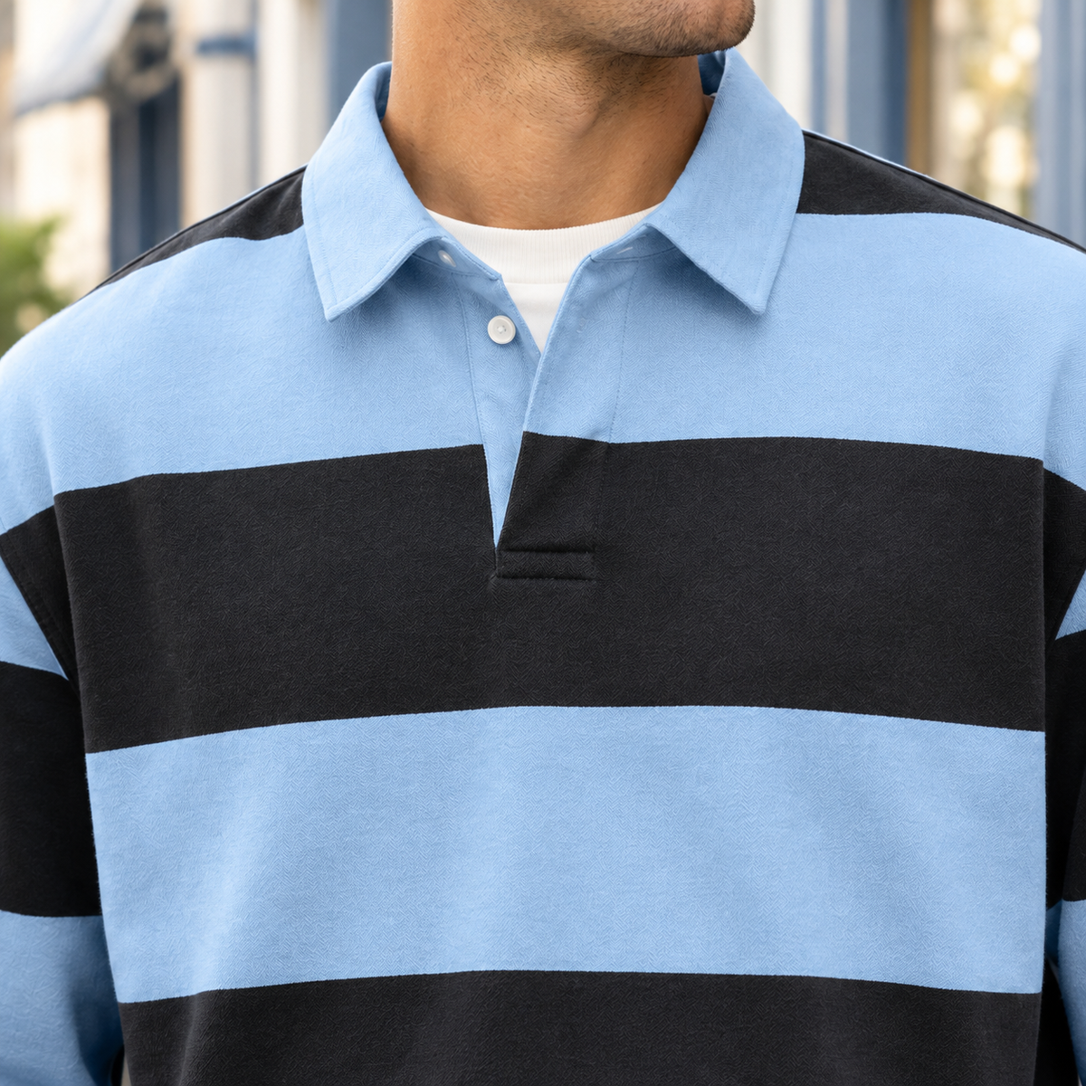 Alaric Striped Polo - Lead Product Detail
