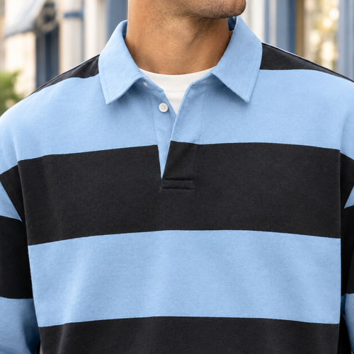 Alaric Striped Polo - Lead Product Detail