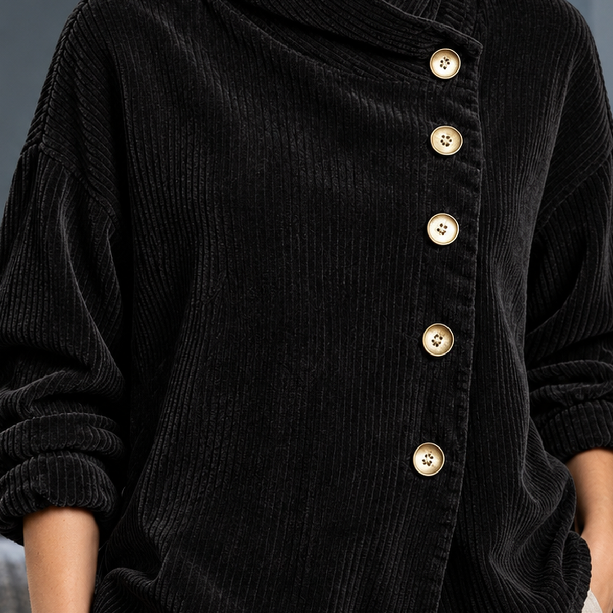 Alexandra Asymmetric Top - Lead Product Detail