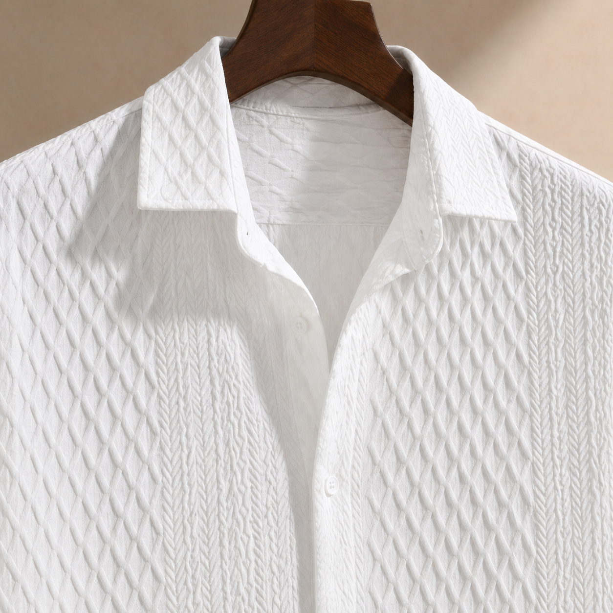 Ignatius Jacquard Shirt - Lead Product Detail
