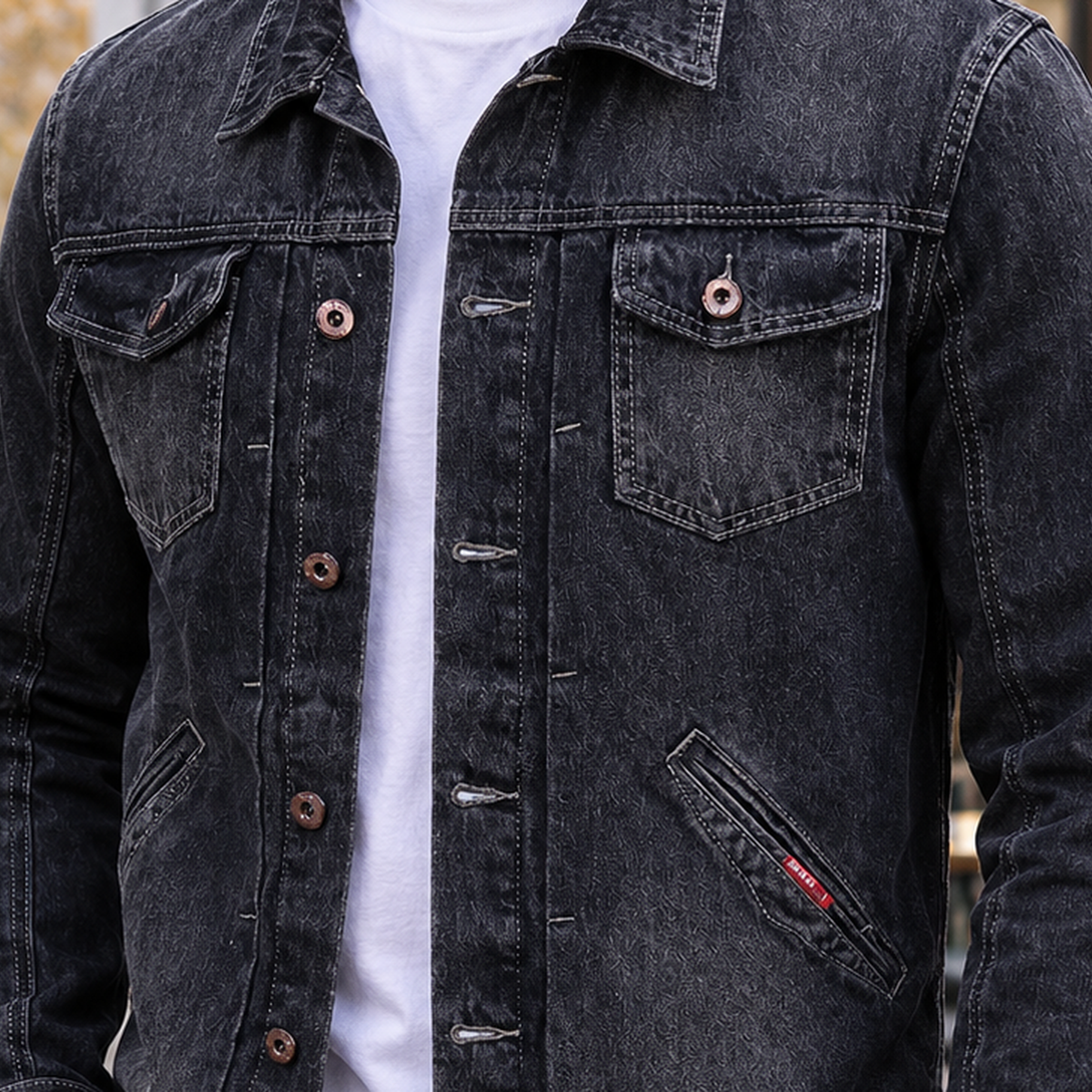 Faramond Denim Jacket - Lead Product Detail