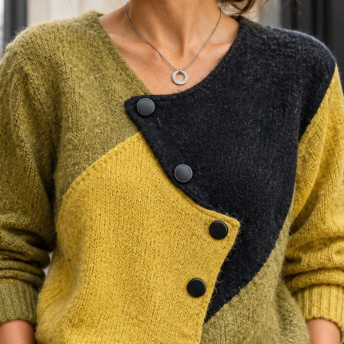 Lola Color Block Cardigan - Lead Product Detail