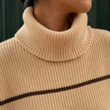 Elena Striped Turtleneck - Lead Product Detail