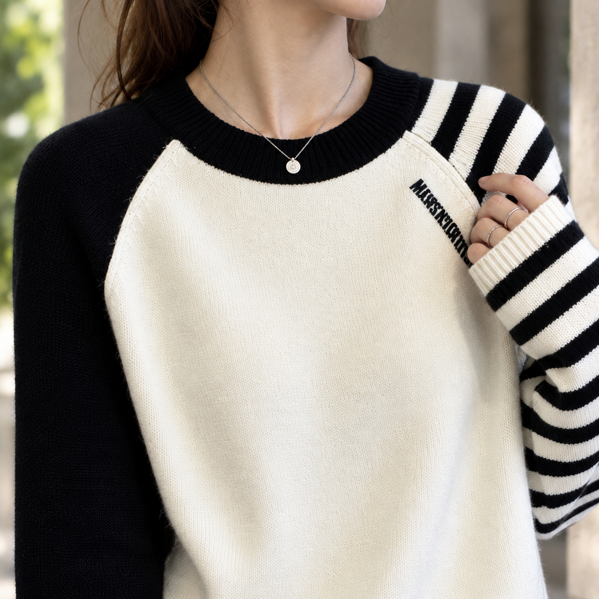 Priscilla Contrast Sweater - Lead Product Detail