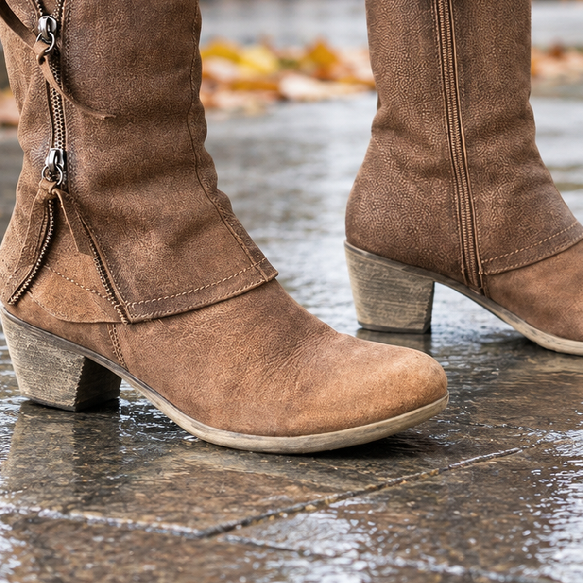 Siena Side-Zip Boots - Lead Product Detail