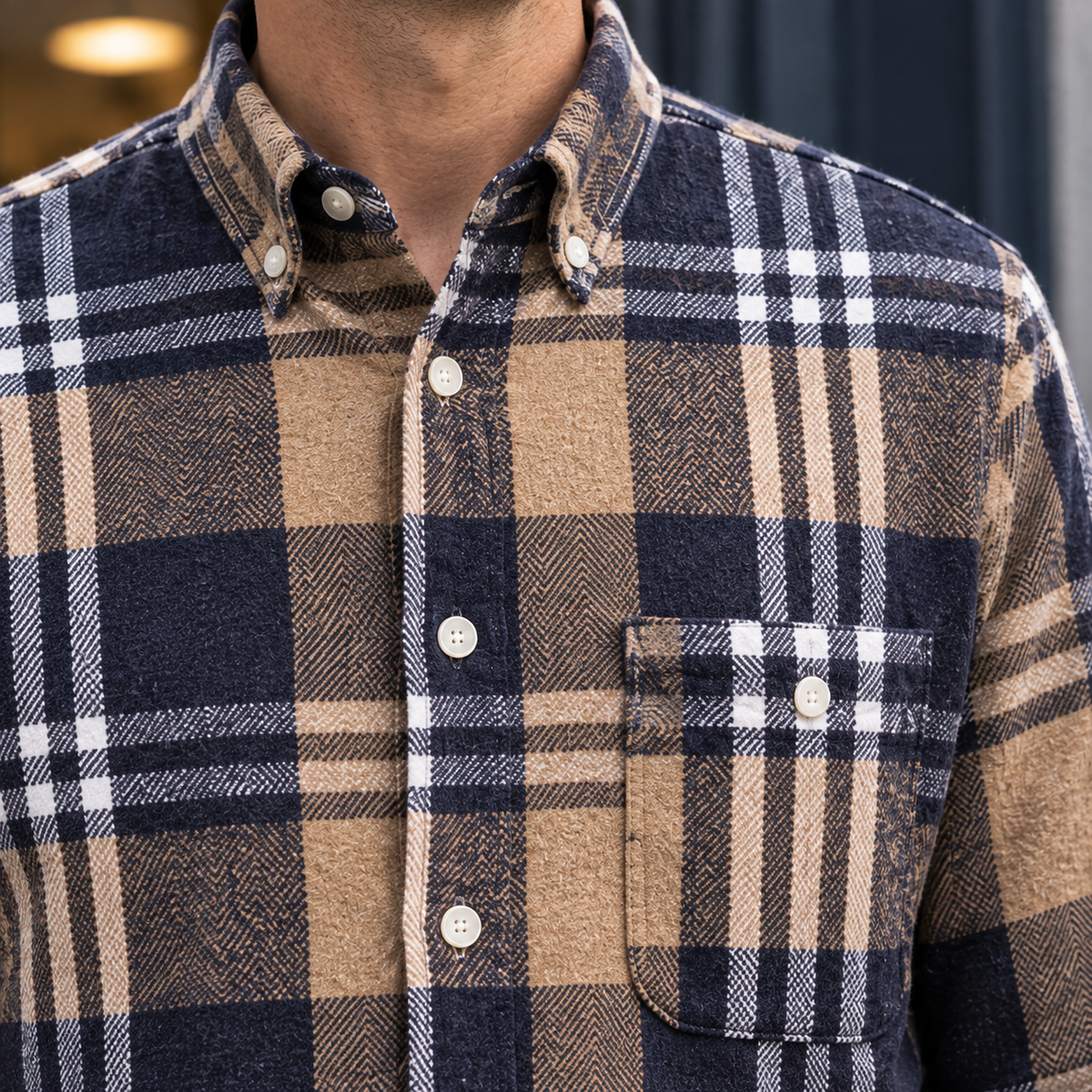 Joshua Plaid Shirt - Lead Product Detail