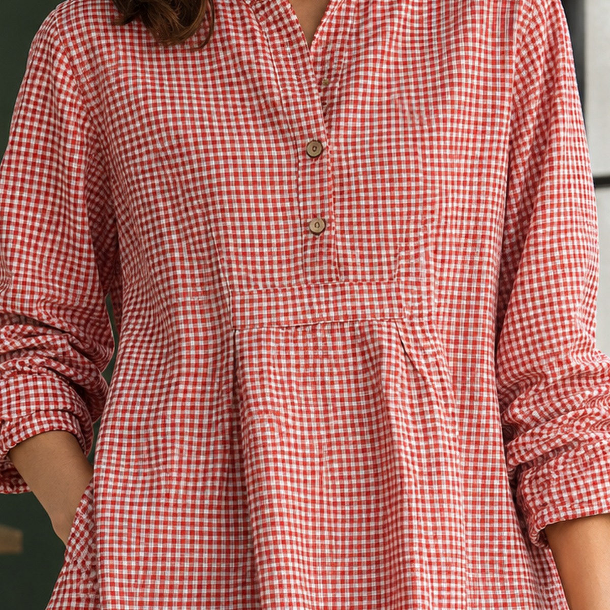 Halcyon Stand Collar Top - Lead Product Detail