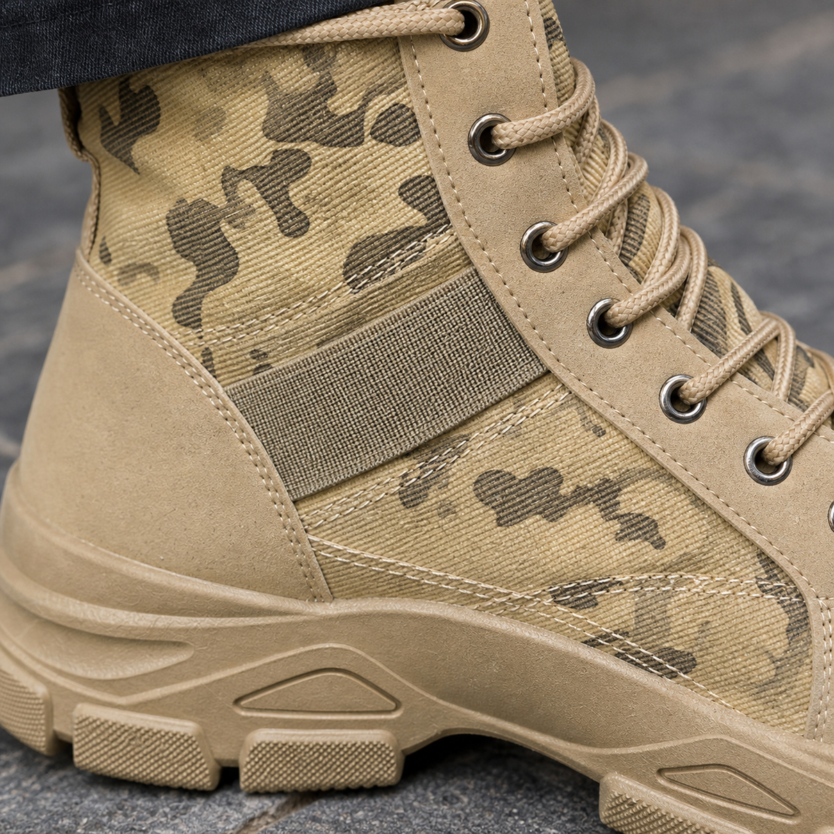 Rossi Camouflage Boots - Lead Product Detail