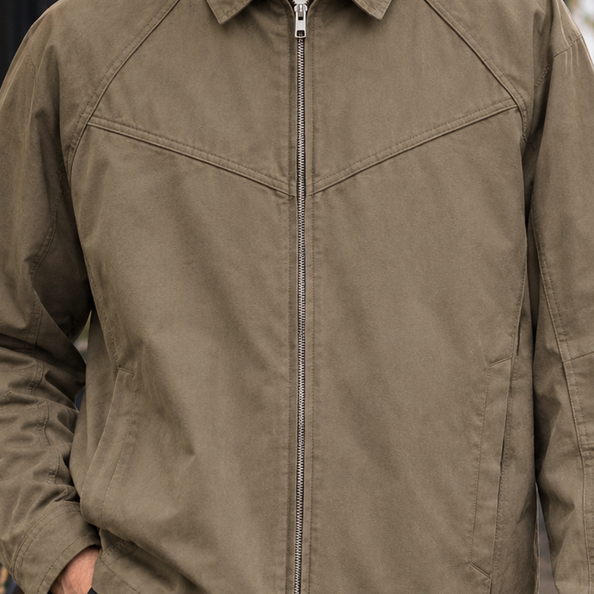 Jules Panelled Zip Jacket - Lead Product Detail
