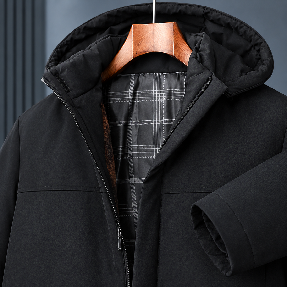 Hendrik Fleece Lined Jacket - Lead Product Detail