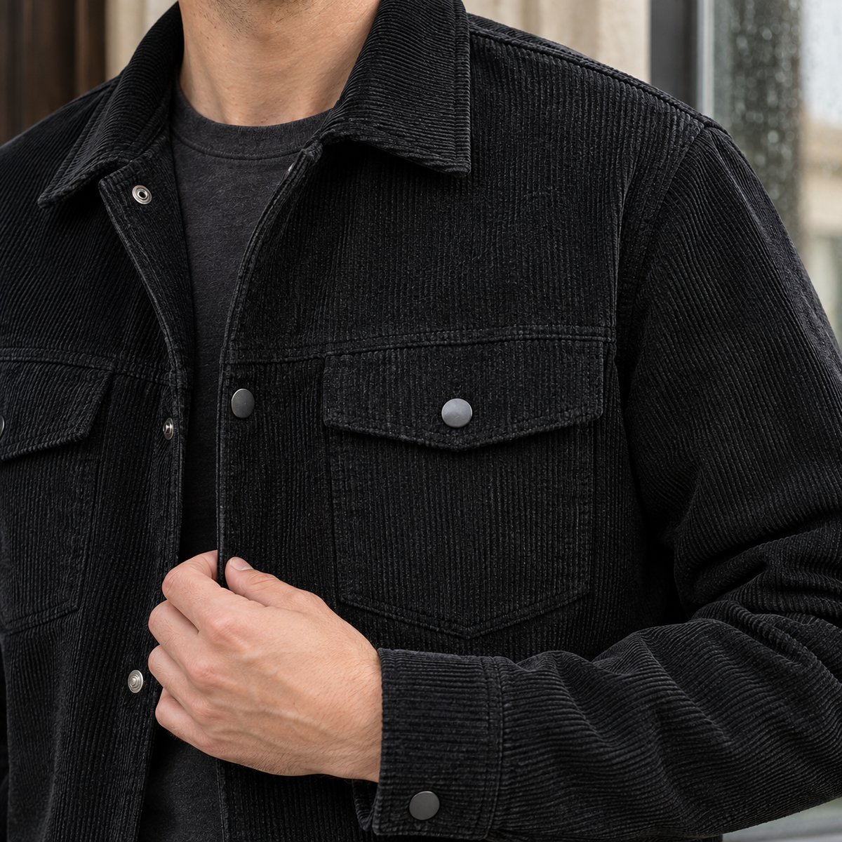 Keith Corduroy Jacket - Lead Product Detail