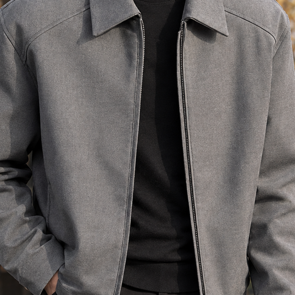 Thomas Zip Jacket - Lead Product Detail