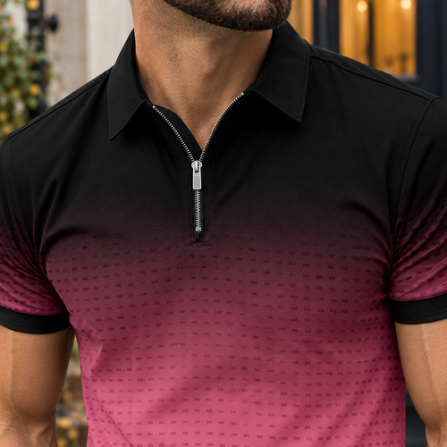 Albin Zip Polo - Lead Product Detail