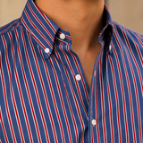 Arlo Striped Shirt - Lead Product Detail