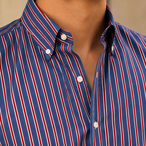 Arlo Striped Shirt - Lead Product Detail