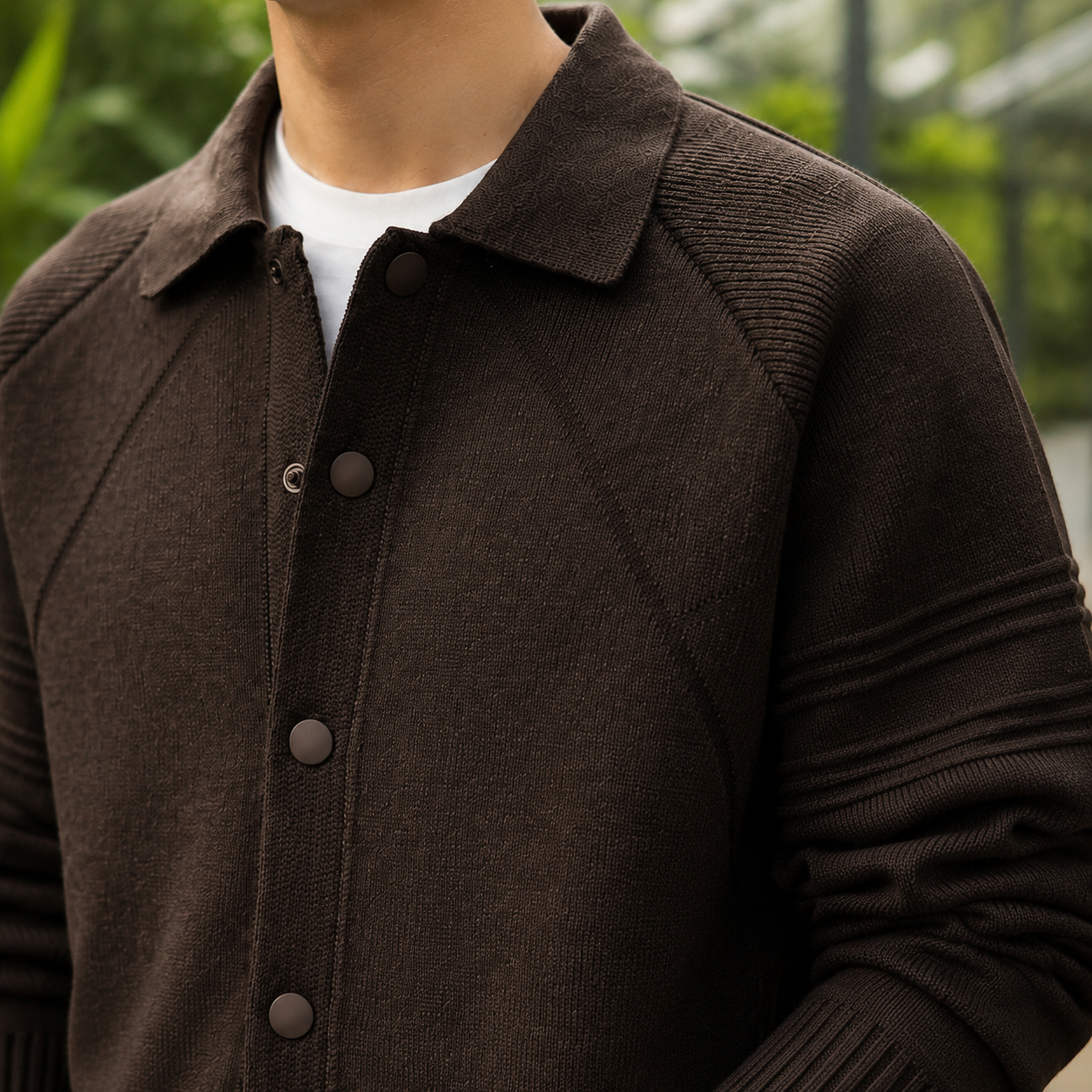 Caspian Knit Jacket - Lead Product Detail