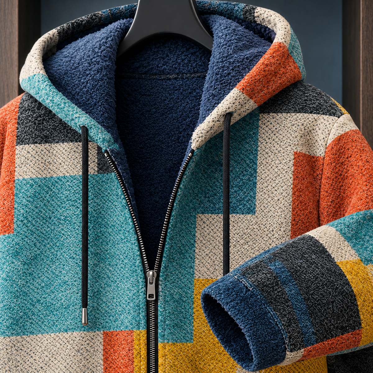 Raphael Hooded Cardigan - Lead Product Detail