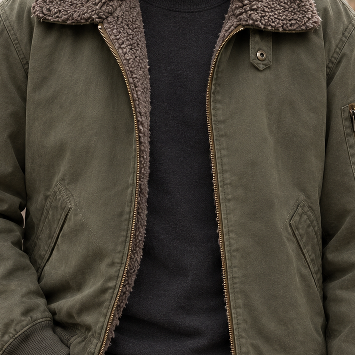 Alastair-Dean Fleece Lined Jacket - Lead Product Detail