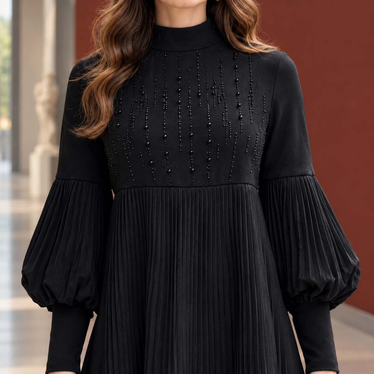 Aria Pleated Dress - Lead Product Detail