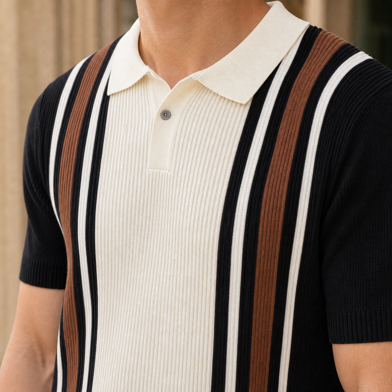 Griffin Striped Polo - Lead Product Detail