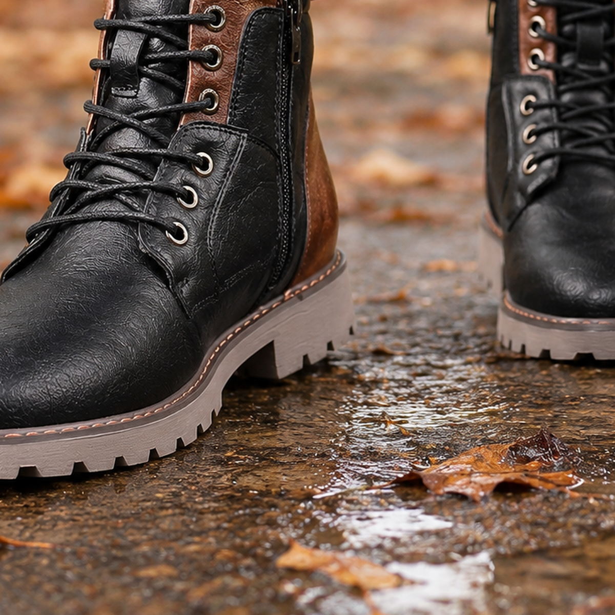 Cavalli Lace Up Ankle Boots - Lead Product Detail
