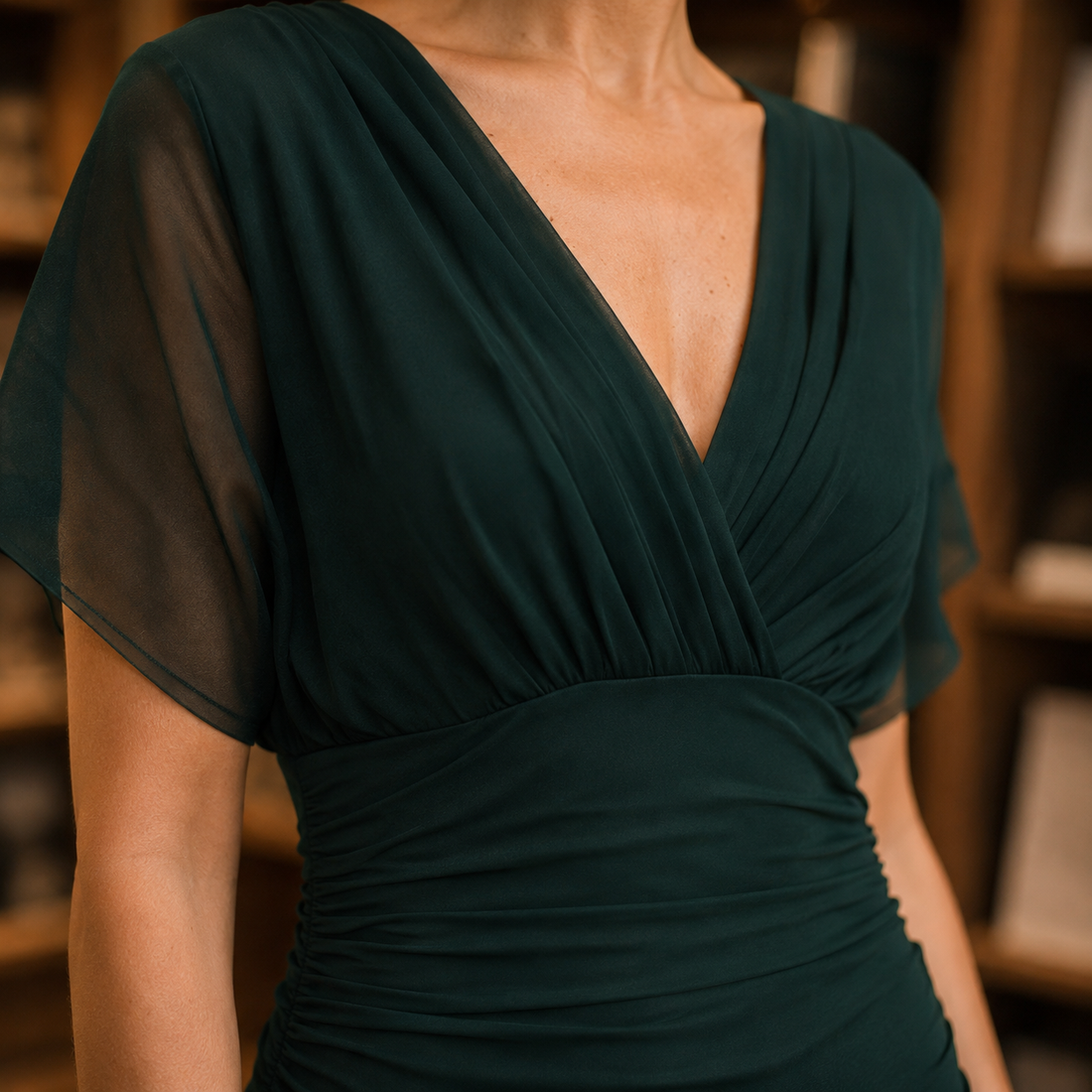 Oriana Wrap Maxi Dress - Lead Product Detail