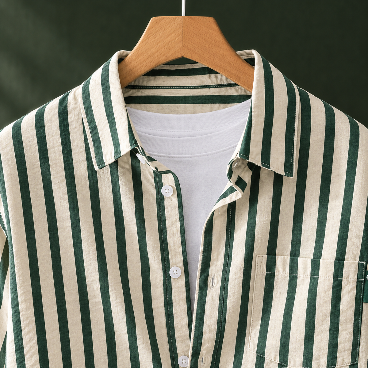 Cassian Striped Shirt - Lead Product Detail
